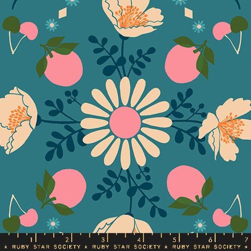 Juicy “Poppy Garden” in Storytime by Ruby Star Society Fabric