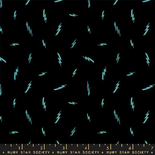 Teddy And The Bears "Electric" in Black by Ruby Star Society Fabric