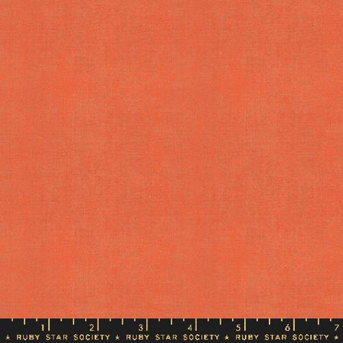 Warp Weft Hue in Cherry Tomato by Ruby Star Society Fabric