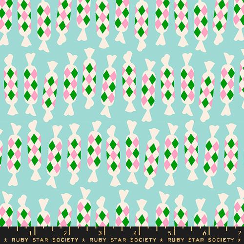 Eye Candy “Diamond Candies” in Frost by Ruby Star Society Fabric