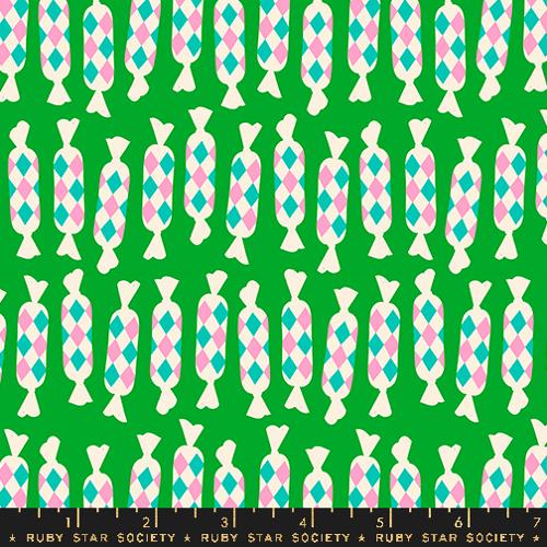 Eye Candy “Diamond Candies” in Verdant by Ruby Star Society Fabric
