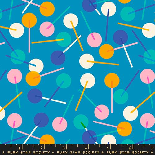 Eye Candy “Lollies” in Cerulean by Ruby Star Society Fabric