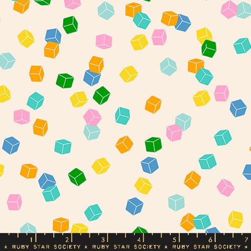 Eye Candy “Cuby” in Natural by Ruby Star Society Fabric