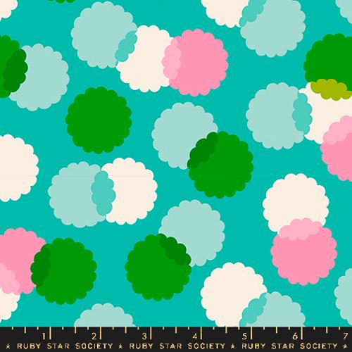 Eye Candy “Puffs” in Tropic by Ruby Star Society Fabric