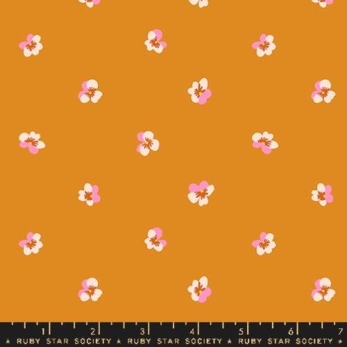 Bird Is The Word "Violet" in Turmeric by Ruby Star Society Fabric