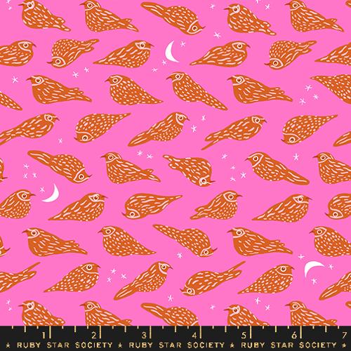Bird Is The Word “Whippoorwill” in Lipstick by Ruby Star Society Fabric