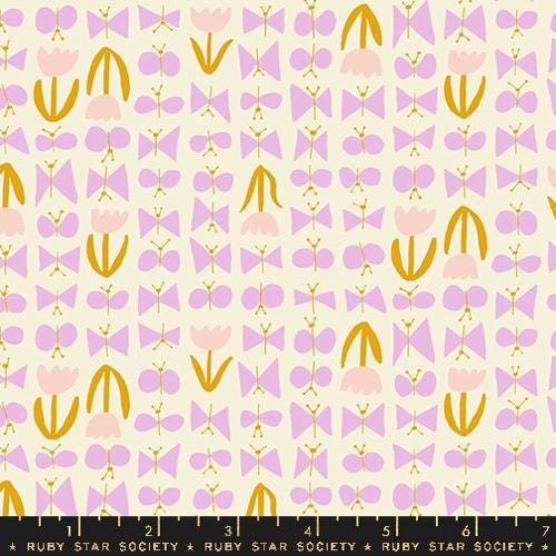 Bird Is The Word "Butterflies" in Natural by Ruby Star Society Fabric