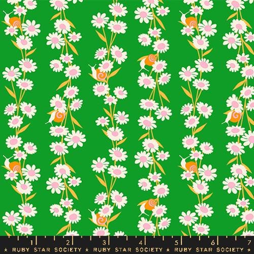 Carousel “Daisy Chain” in Verdant by Ruby Star Society Fabric (Fat Quarter)