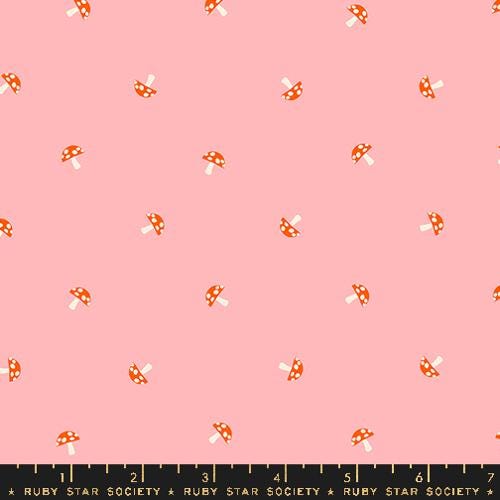Carousel “Tiny Mushrooms” in Balmy by Ruby Star Society Fabric