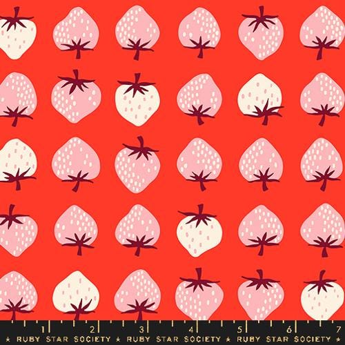 Strawberry in Lollipop by Ruby Star Society Fabric