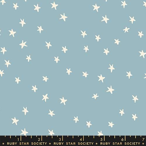 Starry in Soft Blue by Ruby Star Society Fabric