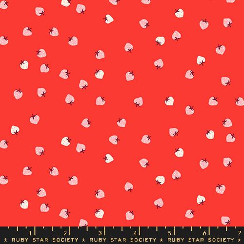 Strawberry "Mini Berry" in Lollipop by Ruby Star Society Fabric