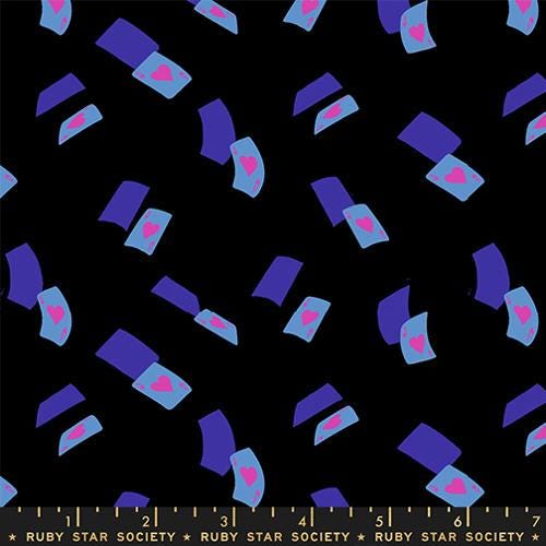Hello Alice “Falling Aces” in Black by Ruby Star Society Fabric