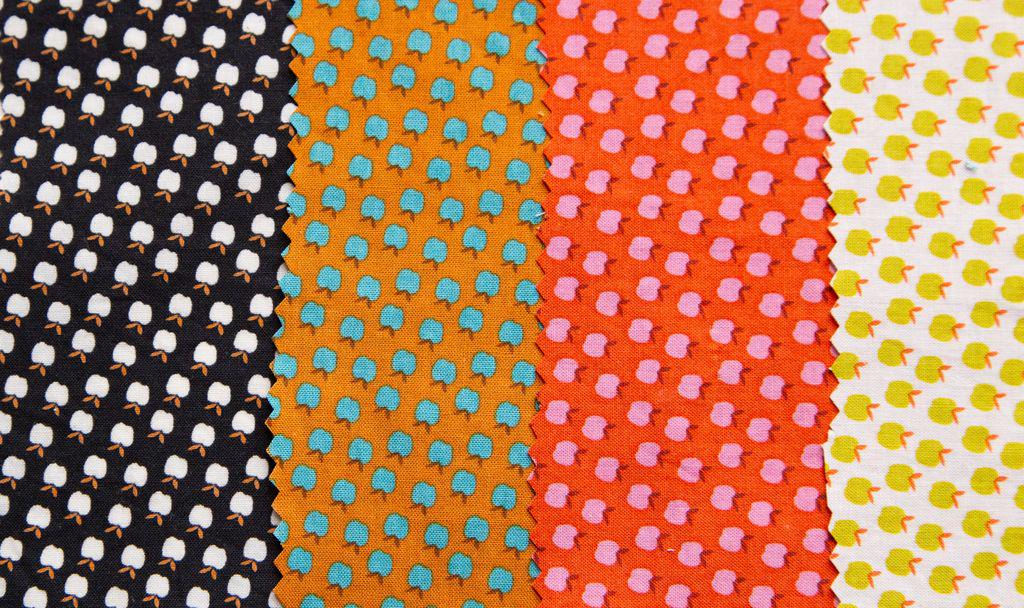 Catnap “Apples” in Black by Ruby Star Society Fabric (1/2 yard)