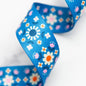 1.5" Florametry Blue Webbing by Stitch Supply Co and Ruby Star Society