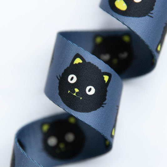 1.5" Snacks Cat Webbing by Stitch Supply Co and Ruby Star Society