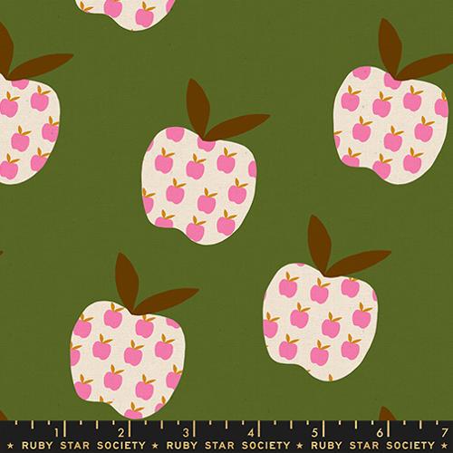 Mystic Fable Canvas “Big Apple” in Neon Pink by Ruby Star Society Fabric