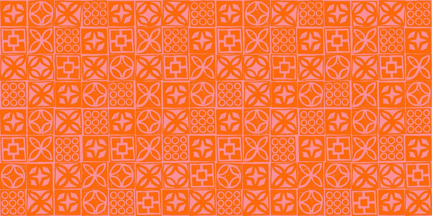 Poolside Too “Architectural Blocks” in Goldfish by Ruby Star Society Fabric