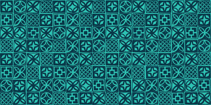Poolside Too “Architectural Blocks” in Peacock by Ruby Star Society Fabric