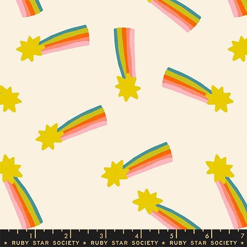 Mystic Fable “Shooting Star” in Natural by Ruby Star Society Fabric