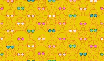 Poolside Too “Shine Girl Shine” in Golden Hour by Ruby Star Society Fabric