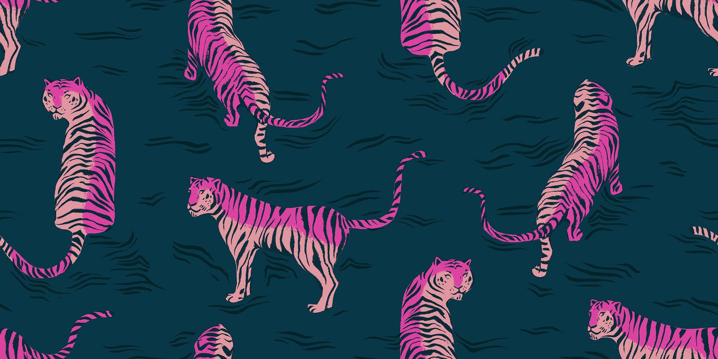 Poolside Too “Tigress” in Galaxy by Ruby Star Society Fabric