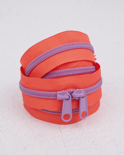 30" Handbag Zipper in Lavender Citrus by Renaissance Ribbons