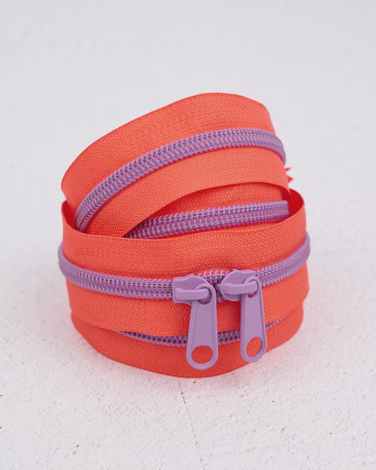 30" Handbag Zipper in Lavender Citrus by Renaissance Ribbons