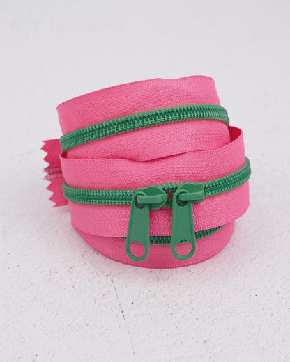 30" Handbag Zipper in Dragonfruit by Renaissance Ribbons