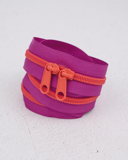40" Handbag Zipper in Grape Slushy by Renaissance Ribbons