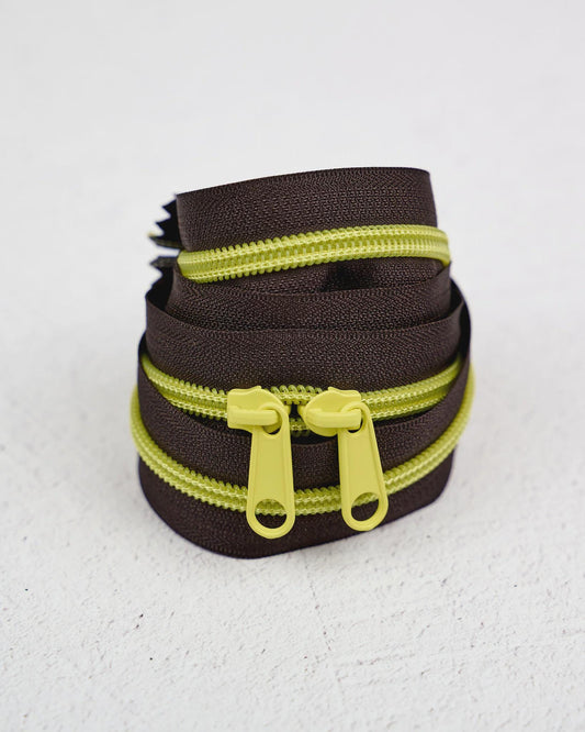 30" Handbag Zipper in Voltage by Renaissance Ribbons