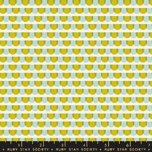 Animal Animal “Roof Tiles” in Pistachio by Ruby Star Society Fabric